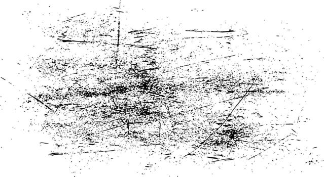Abstract black and white grunge texture overlay with heavy distressing and scratch marksBackground vector