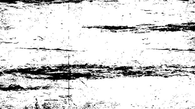 Abstract black and white grunge texture background with distressed horizontal lines and speckles vector