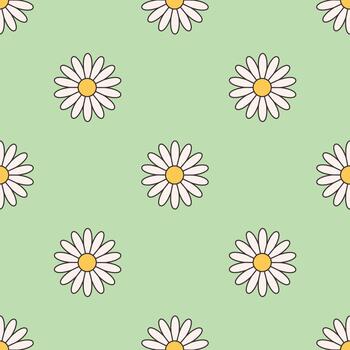 sin costura modelo con maravilloso sencillo flores resumen floral geométrico diseño. garabatear impresión vector