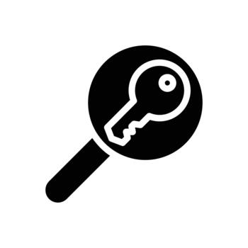 palabra clave sólido icono diseño bueno para web o móvil aplicación vector