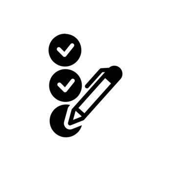 voting solid icon design good for web or mobile app vector