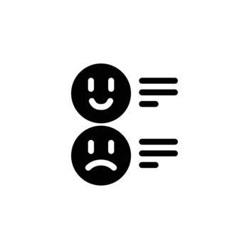 review solid icon design good for web or mobile app vector