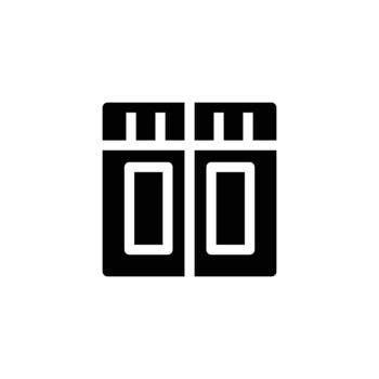 window solid icon design good for web or mobile app vector