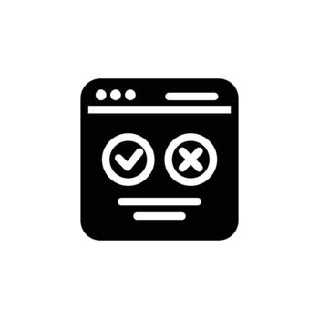 survey aplication solid icon design good for web or mobile app vector