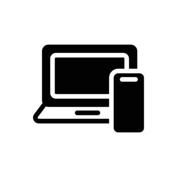 media adaptation solid icon design good for web or mobile app vector