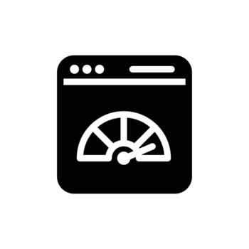 web performance solid icon design good for web or mobile app vector
