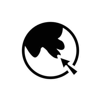 click management solid icon design good for web or mobile app vector