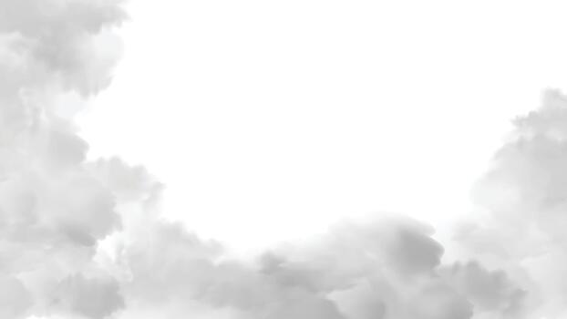 Realistic fog grey soft cloudscape isolated overlay on transparent background vector