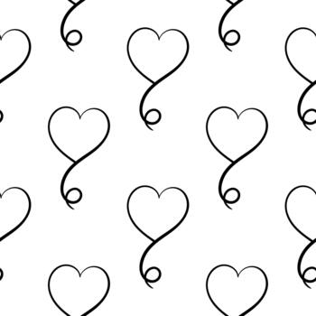 seamless heart pattern with abstract theme with valentine theme vector
