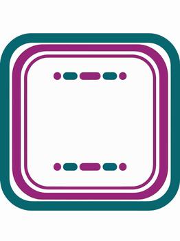 Minimalist Geometric Design with Two Dots and Lines Frame vector