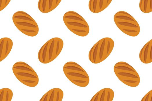 Design background bread repeat pattern vector