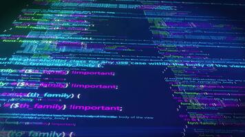 computador programas e código web video