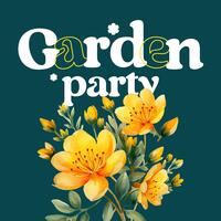 Yellow Green Garden Party Greeting Card template