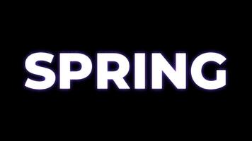 Frühling Botschaft Animation mit Partikel video