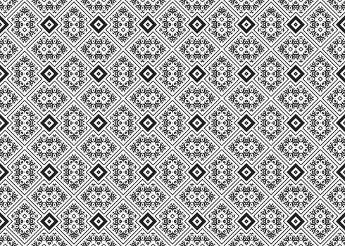 Intricate Line Art Geometric Swirl Shape Pattern Design with Diamond Accent vector