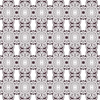 elegante dibujado a mano remolino geométrico modelo sin costura decoración antecedentes elemento vector