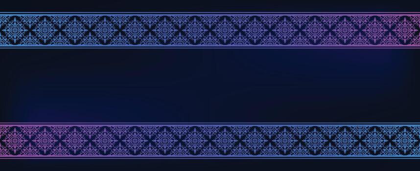 Ethnic tribal pattern design combined with the colors of technology vector