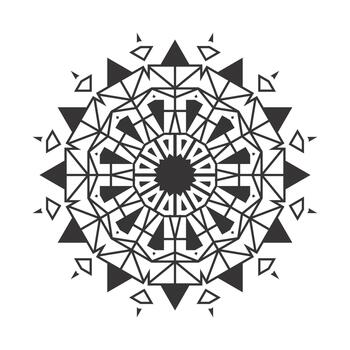 sofisticado redondo diseño decorativo modelo elemento vector