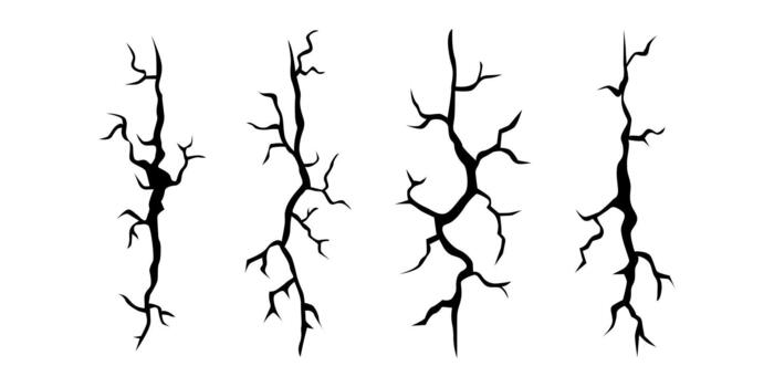 hielo grieta modelo negro icono para invierno textura y congelado superficie diseño vector