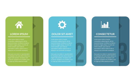 Infographic elements with numbers, icons and place for your text, workflow, process chart vector