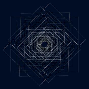 geométrico lineal cuadrado túnel modelo vector