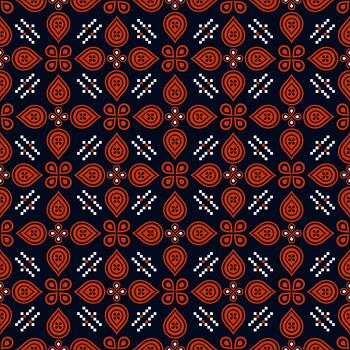 A modern interpretation of the Javanese Cinde Wilis batik motif. Seamless, decorative, and geometric pattern suitable for fabric printing, wallpaper, and crafts. vector