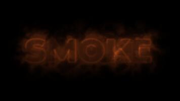 smoke text effect after effects video