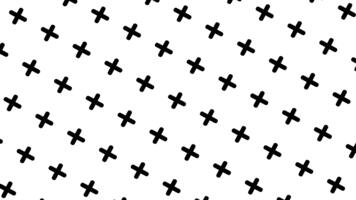 nero e bianca attraversare modello un' semplice e elegante design per vario applicazioni video