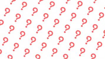 naadloos patroon van rood vraag merken Aan een wit achtergrond decoratief ontwerp video