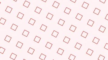 Abstract repeating geometric pattern of squares on a background, minimalist design video