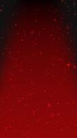 abstrakt djup röd bakgrund med lysande stjärnor och skimrande glitter partiklar skapande en magisk och festlig atmosfär för firande video