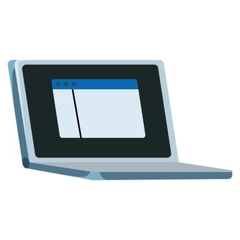 moderno portátil computadora cuaderno ilustración vector