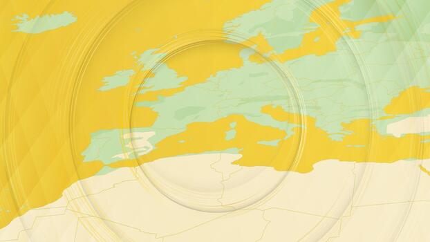 Abstract Map of Monaco and Surrounding Regions with Circular Patterns. vector