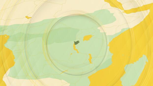 resumen mapa de Burundi y rodeando regiones con circular patrones. vector