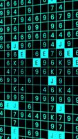 digitale dati griglia con ribaltamento prospettiva verticale sfondo. video