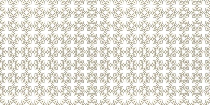 Pattern with repeating geometric shapes in traditional islamic style. Seamless background great for textile, surface design and decorative projects. vector