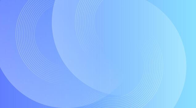 Abstract background with blue smooth waves and soft gradient circles. vector