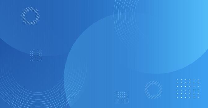 Abstract background with blue curved waves and geometric tech elements. vector