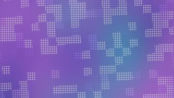 púrpura azul degradado antecedentes con resumen blanco cuadrícula elementos creando un moderno digital estilo Perfecto para global celebracion diseños tecnología eventos y futurista visuales video
