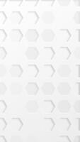 futurista blanco minimalista superficie antecedentes con un modelo de separar hexágono formas ideal para Ciencias y tecnología proyectos esta limpiar moderno vertical diseño es lleno hd y un sin costura bucle. video
