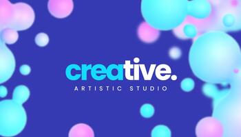 Gradient Blob Graphic Designer Business Card template