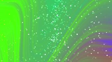 abstracts snurra partiklar, abstrakt grön strömmande flytande med gnistrande partiklar skapande en fascinerande bakgrund, stock kungligheter. video