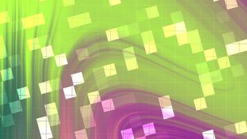 Abstracts Twirl Blink Square, Abstract flowing background animation with grid and square elements for modern design, Stock royalty free . video