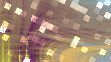 Abstracts Twirl Blink Square, Abstract animated background with geometric shapes and fluid motion for creative designs, Stock royalty free . video