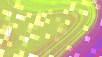 resúmenes giro parpadeo cuadrado, resumen y dinámica movimiento gráfico con vistoso antecedentes y geométrico formas animación, realeza gratis existencias. video