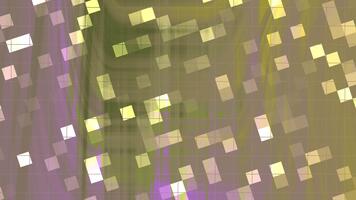 abstracts snurra blinka fyrkant, abstrakt animerad bakgrund med geometrisk former och strömmande digital visuell effekter, stock kungligheter. video