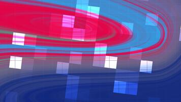 Abstracts Twirl Blink Square, Abstract swirling motion graphics with vibrant colors and square elements for background, royalty free stock. video