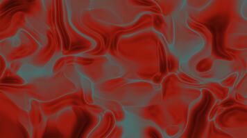 resúmenes el plastico, resumen rojo y verde azulado líquido movimiento antecedentes con fluido y dinámica formas animación, realeza gratis existencias. video