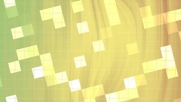 resumos rodopio piscar quadrado, abstrato rede padronizar com animado quadrados e uma fluindo fundo dentro gradiente cores, estoque realeza. video