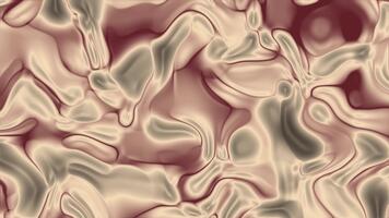 abstracts plast, abstrakt vätska animering av strömmande flytande med vågig rader och vibrerande Färg gradienter, royalty fri stock. video